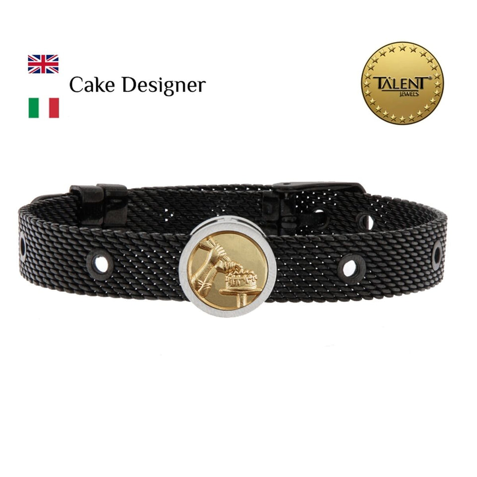 Unisex Bracelet Cake Designer Talent Jewels TJA-3-04-01-2-235 Black-1