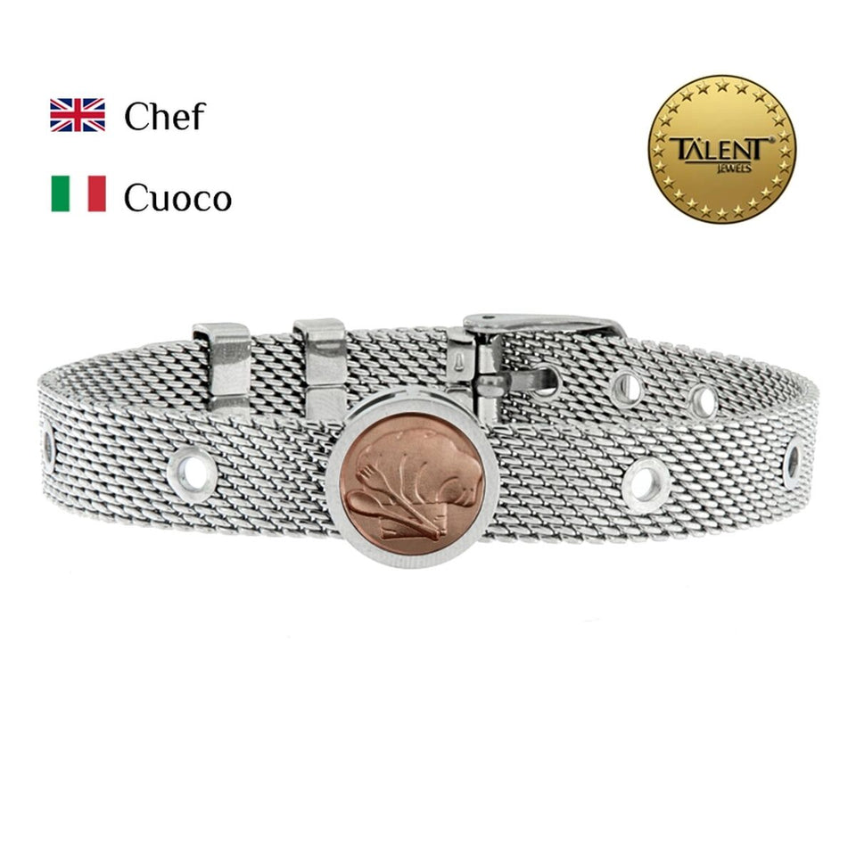 Unisex Bracelet Chef Talent Jewels TJA-3-05-02-1-235 Silver-1