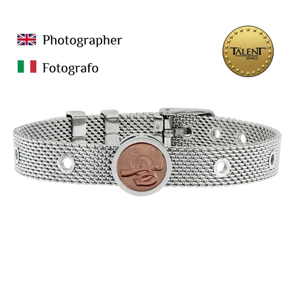 Unisex Bracelet Photographer Talent Jewels TJA-3-07-02-1-235 Silver-1