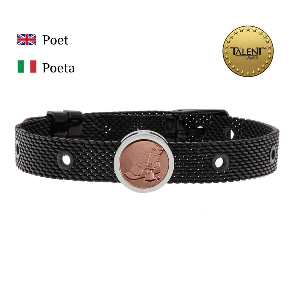 Unisex Bracelet Poet Talent Jewels TJA-3-12-02-2-235 Black-1