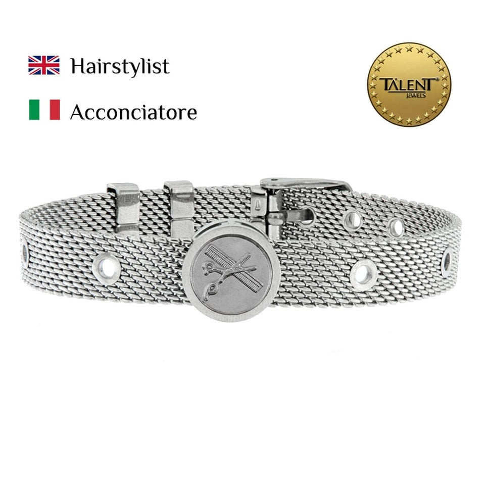 Unisex Bracelet Hairstylist Talent Jewels TJA-3-19-03-1-235 Silver-1