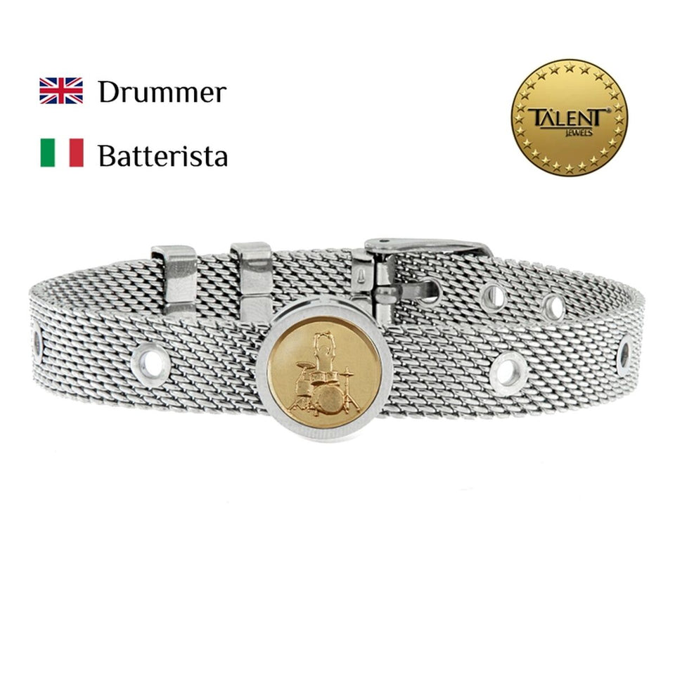 Unisex Bracelet Drummer Talent Jewels TJA-4-01-01-1-235 Silver-1