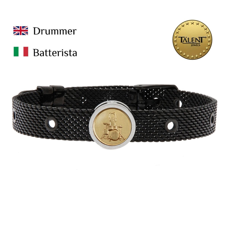 Unisex Bracelet Drummer Talent Jewels TJA-4-01-01-2-235 Black-1