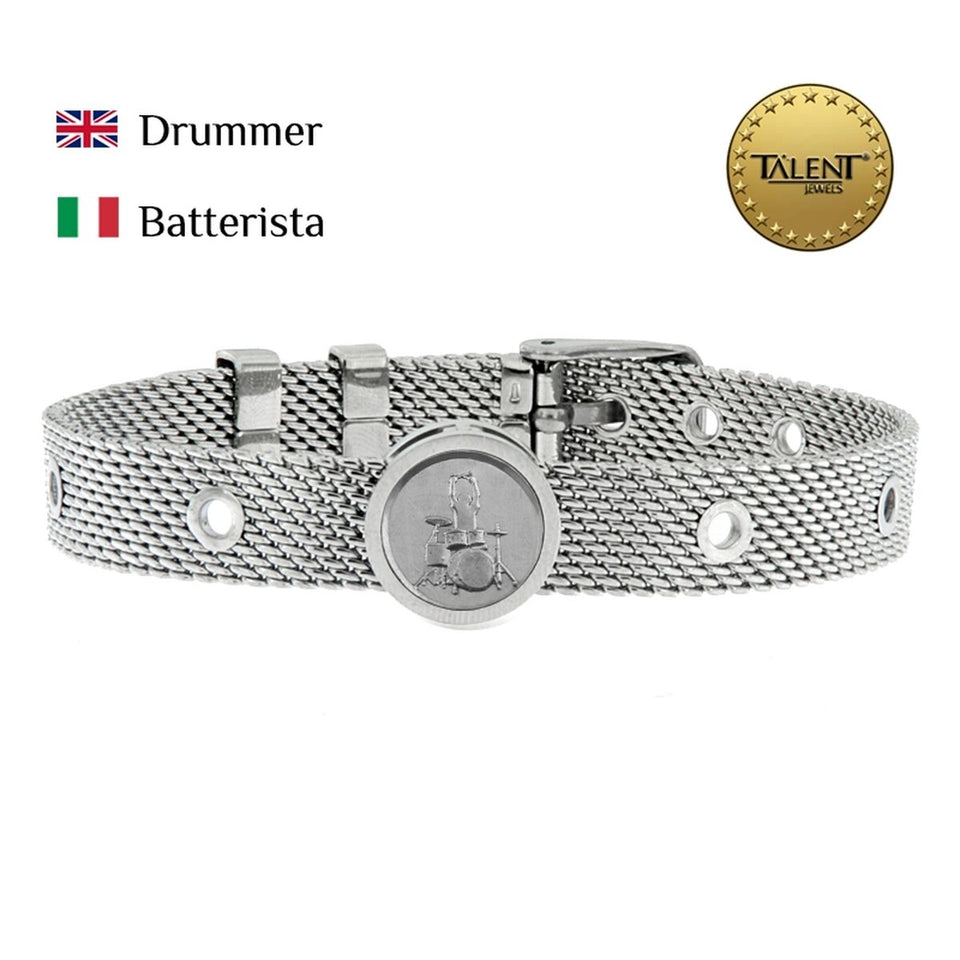 Unisex Bracelet Drummer Talent Jewels TJA-4-01-03-1-235 Silver-1