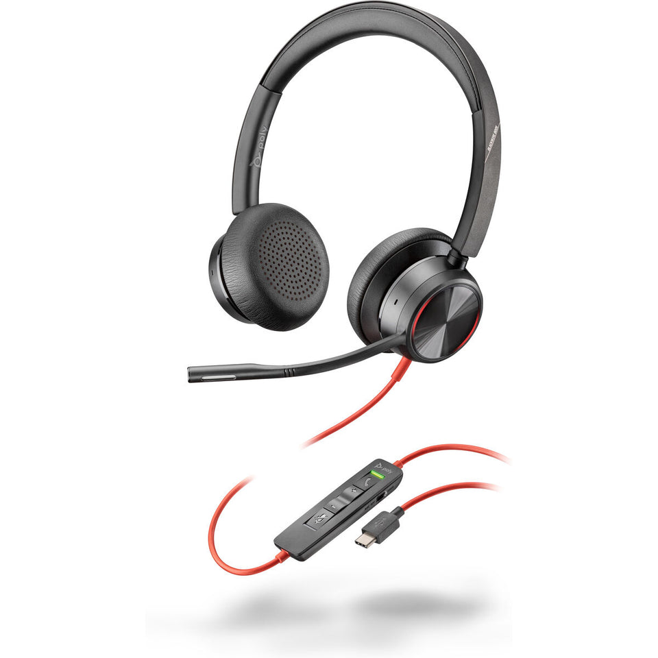 Headphones Poly 8X223AA Black-0