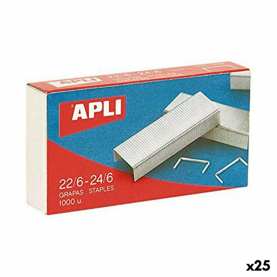 Staples Apli 22/6-24/6 6 mm 10 Pieces (25 Units)-0