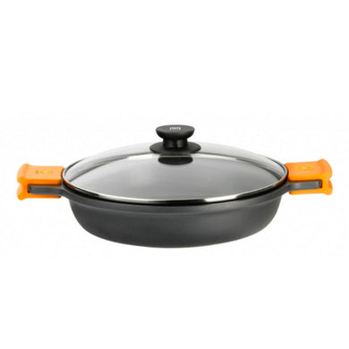 Casserole with glass lid BRA A270540 (40 cm) Aluminium-0