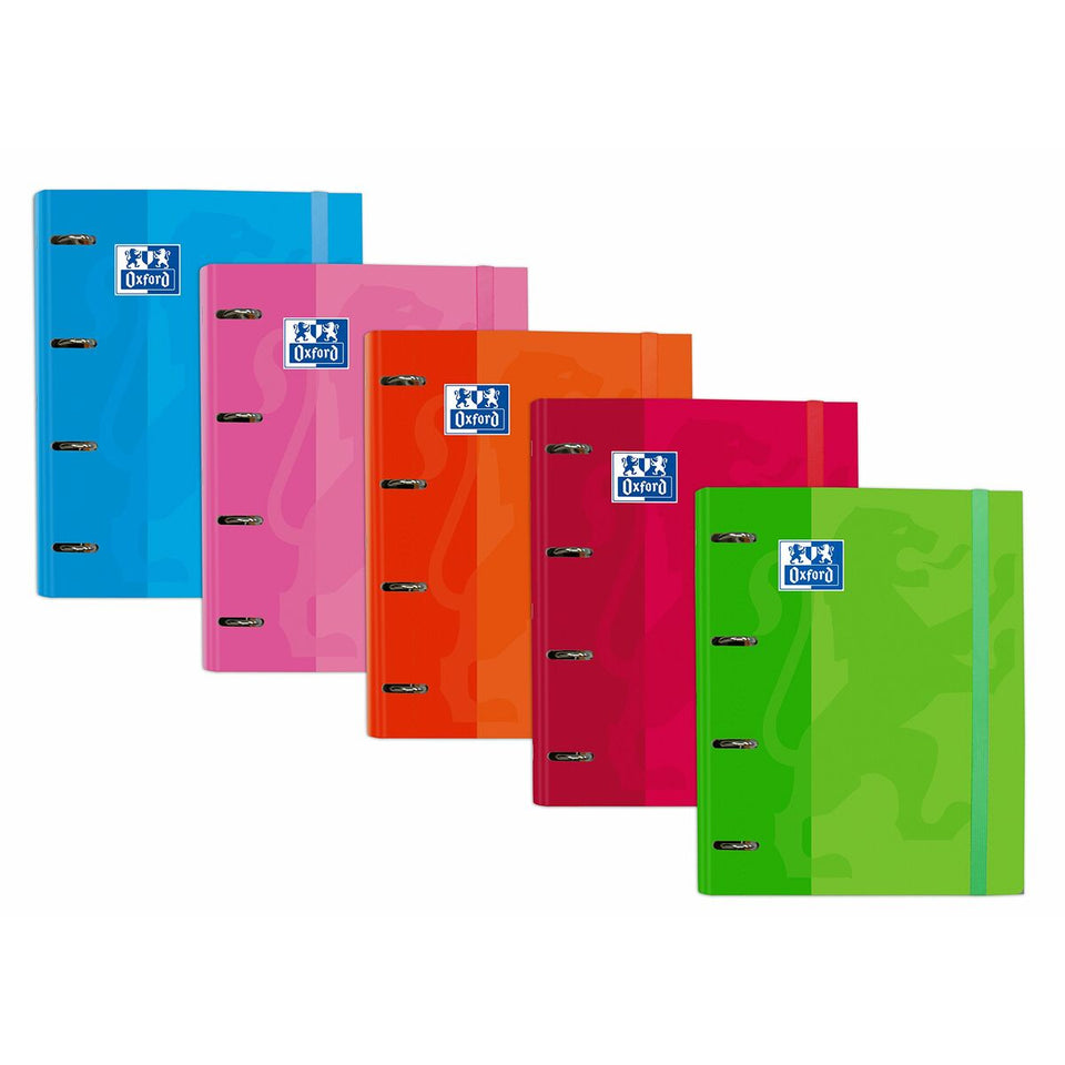 Ring binder Oxford EUROPEANBINDER Multicolour A4+ (10 Units)-6