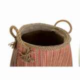 Basket DKD Home Decor Blue Red Natural Fibre 40 x 40 x 45 cm (2 Units)-2
