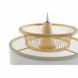Ceiling Light DKD Home Decor White Polyester Bamboo (40 x 40 x 52 cm)-2