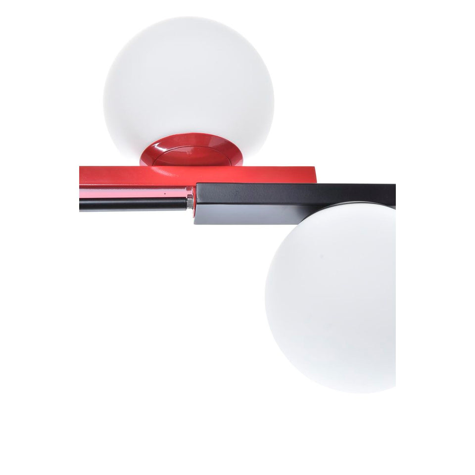 Ceiling Light DKD Home Decor White Black Red Metal Crystal 40 W 44 x 44 x 120 cm-3