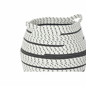 Basket set DKD Home Decor White Brown Grey Jute (2 Pieces) (2 Units)-1