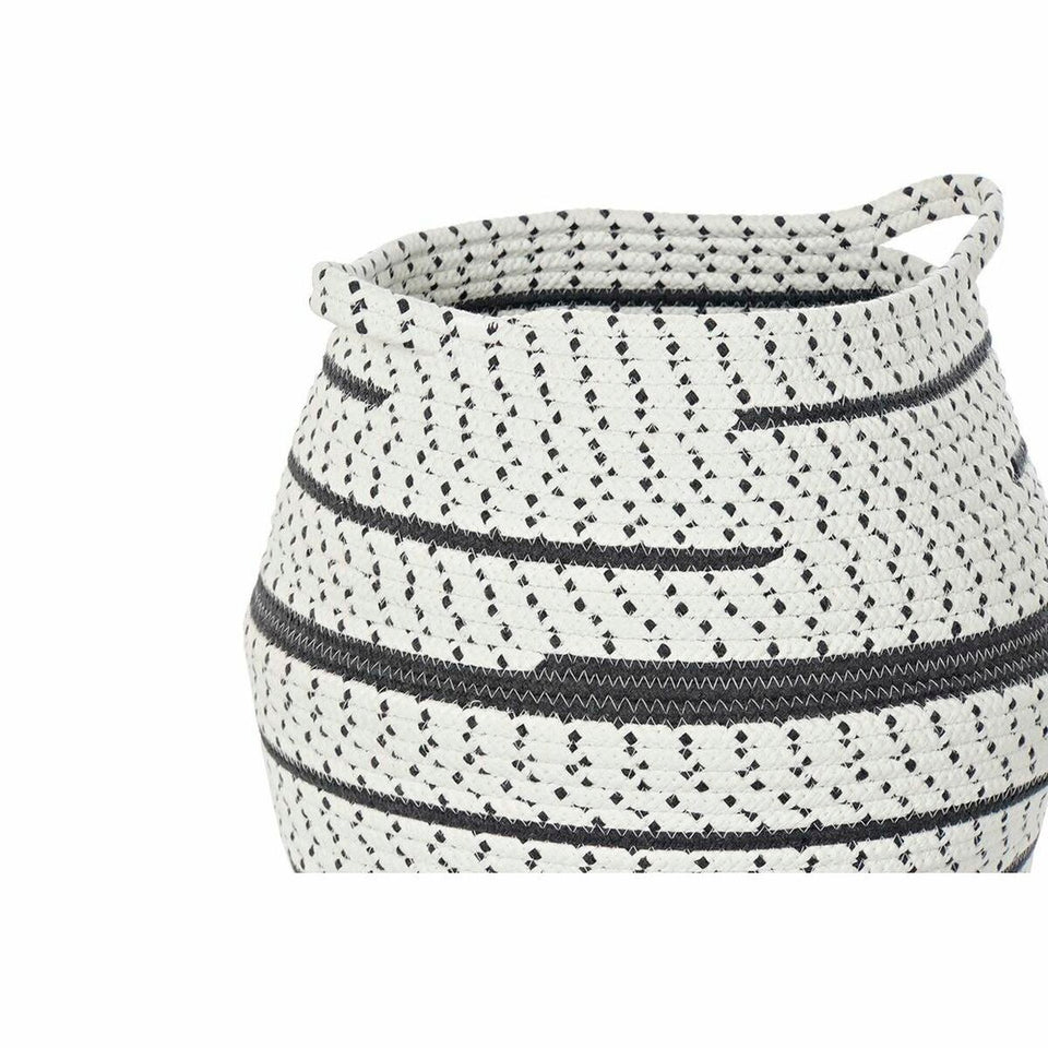 Basket set DKD Home Decor White Brown Grey Jute (2 Pieces) (2 Units)-1