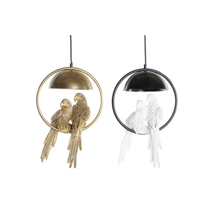 Ceiling Light DKD Home Decor Golden White 220 V 50 W (29,5 x 22 x 44,5 cm) (2 Units)-0