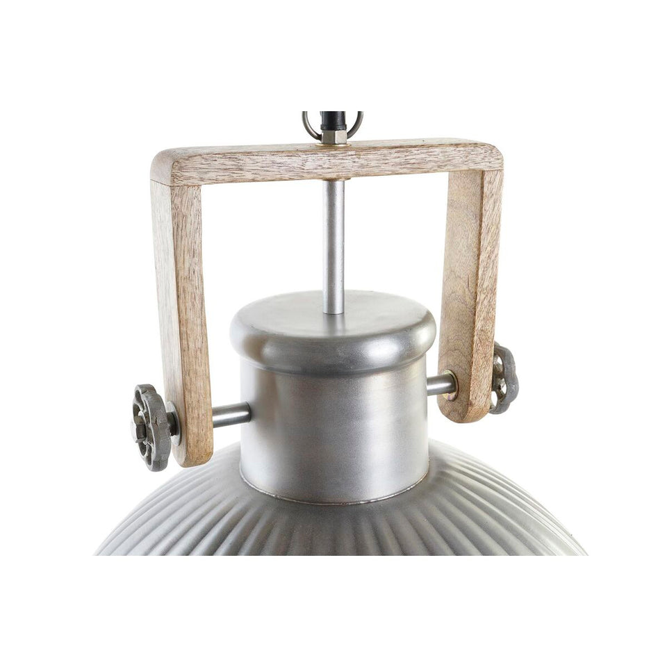 Ceiling Light DKD Home Decor Brown Silver Iron Mango wood 50 W 41 x 41 x 40 cm-2