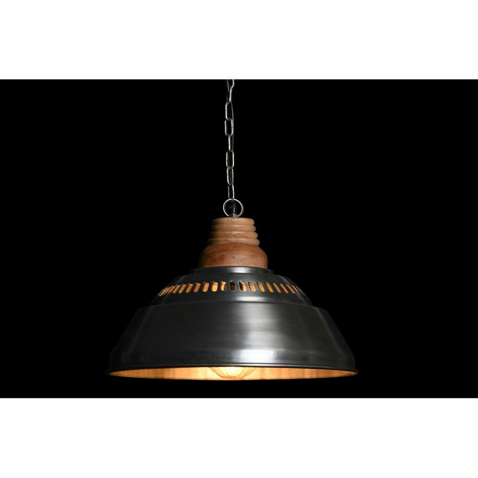 Ceiling Light DKD Home Decor Silver Brown Iron Mango wood 50 W (43 x 43 x 31 cm)-1