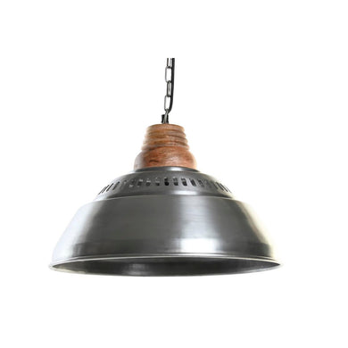 Ceiling Light DKD Home Decor Silver Brown Iron Mango wood 50 W (43 x 43 x 31 cm)-0