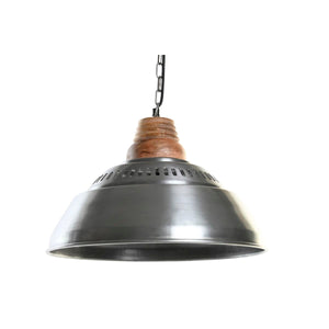 Ceiling Light DKD Home Decor Silver Brown Iron Mango wood 50 W (43 x 43 x 31 cm)-0