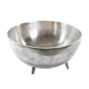 Centerpiece DKD Home Decor Golden Silver Aluminium 31 x 31 x 19,5 cm (2 Units)-1
