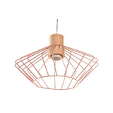 Ceiling Light DKD Home Decor 34 x 34 x 21 cm Silver Black Grey Pink Metal White 50 W 60 W Pinewood-3