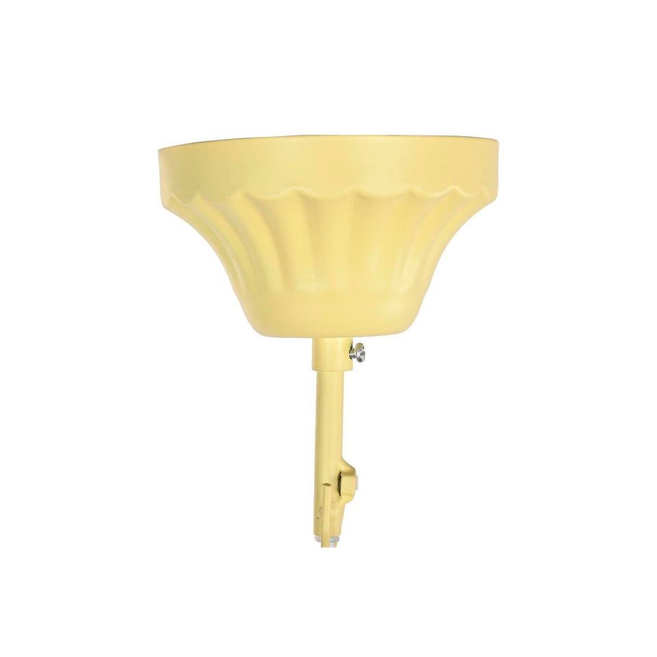 Ceiling Light DKD Home Decor Metal Brown Yellow 50 W MDF Wood (35 x 35 x 95 cm)-4