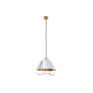 Ceiling Light DKD Home Decor White Golden PVC Metal 50 W 38 x 38 x 32 cm-0