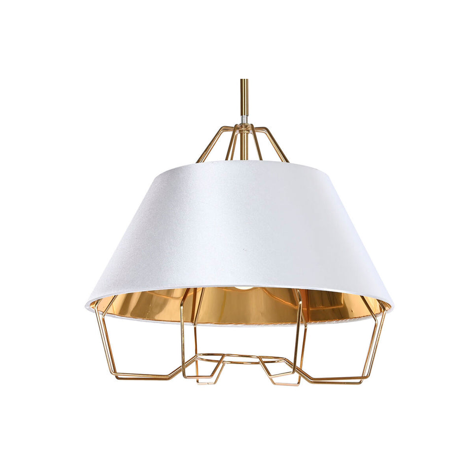 Ceiling Light DKD Home Decor White Golden PVC Metal 50 W 38 x 38 x 32 cm-2