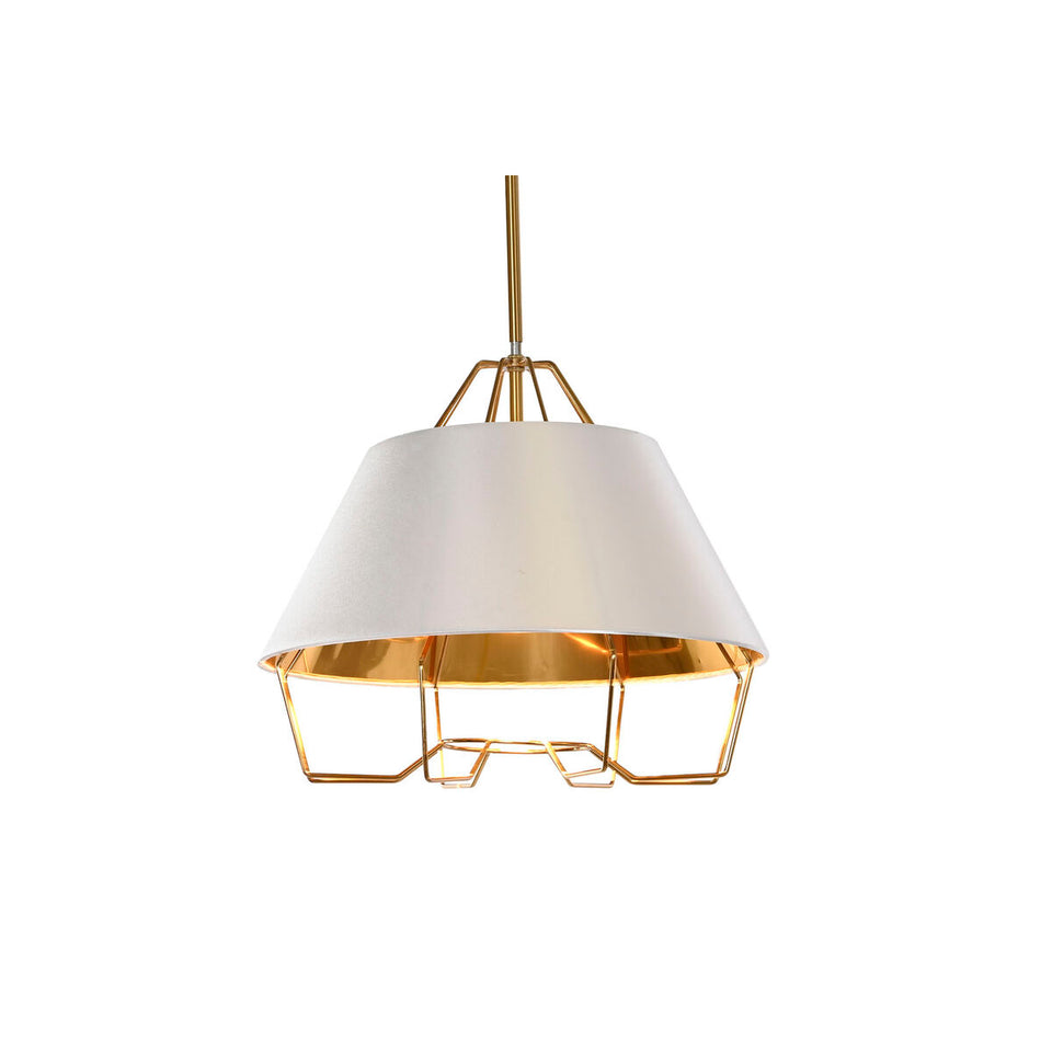 Ceiling Light DKD Home Decor White Golden PVC Metal 50 W 38 x 38 x 32 cm-1