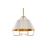 Ceiling Light DKD Home Decor White Golden PVC Metal 50 W 38 x 38 x 32 cm-1