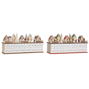 Advent Calendar DKD Home Decor Wood 45 x 11 x 23 cm (2 Units)-2