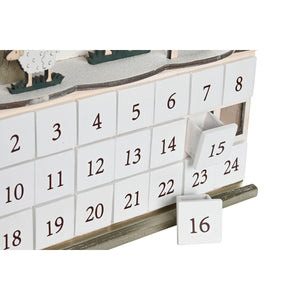 Advent Calendar DKD Home Decor Wood 34 x 8,5 x 36,5 cm (2 Units)-4