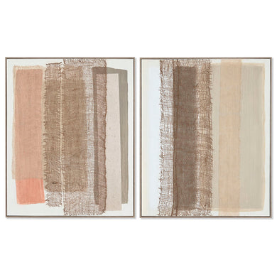 Canvas Home ESPRIT Pinewood Canvas 82 x 4,5 x 102 cm 82,3 x 4,5 x 102 cm-0