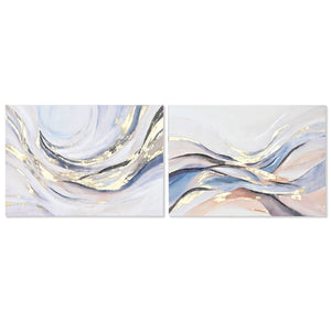 Canvas Home ESPRIT Canvas MDF Wood 100 x 4 x 70 cm 100 x 3,7 x 70 cm-0