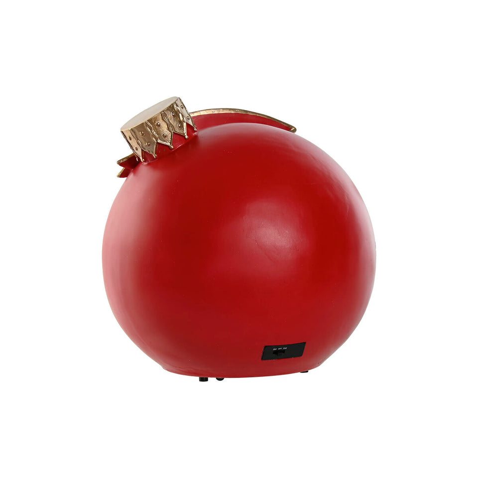 Christmas bauble Home ESPRIT Red Golden Musical 26,5 X 24 X 27 cm-2