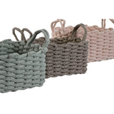 Basket set Home ESPRIT Rope 28 x 28 x 18 cm-3