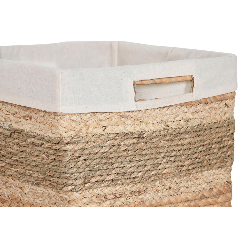 Basket set Home ESPRIT Natural Seagrass Tropical 40 x 33 x 28 cm 3 Pieces-1