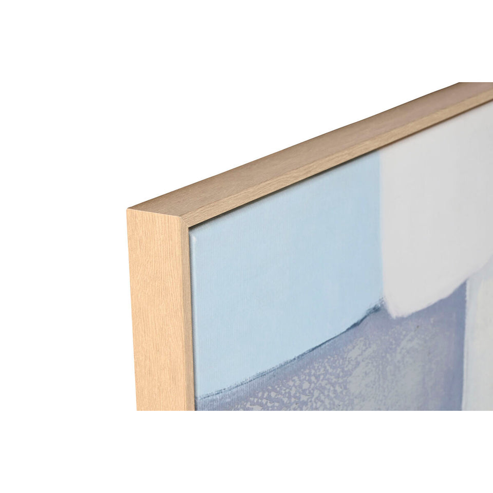 Canvas Home ESPRIT Blue White Sky blue Abstract Urban 100 x 4 x 140 cm (2 Units)-3