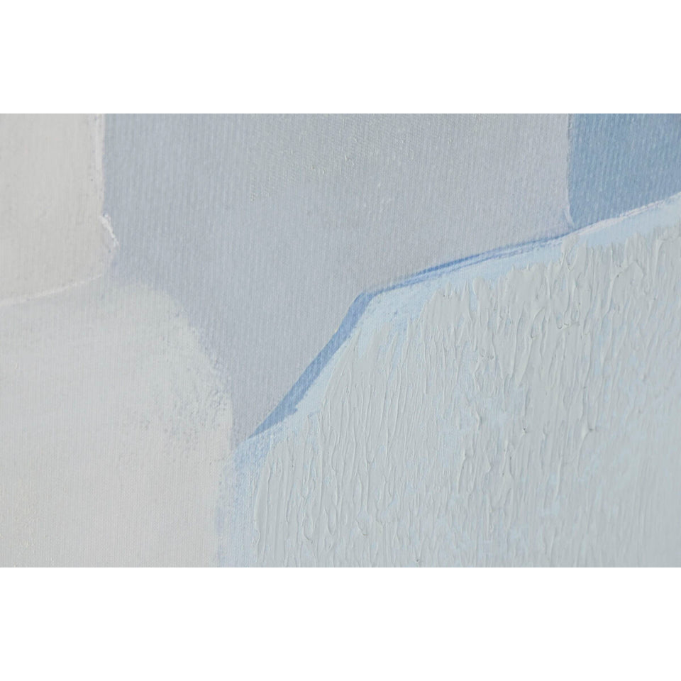 Canvas Home ESPRIT Blue White Sky blue Abstract Urban 100 x 4 x 140 cm (2 Units)-2