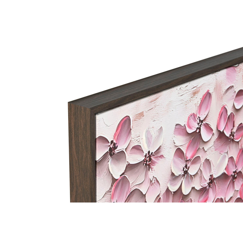 Canvas Home ESPRIT Beige Pink Dark brown Romantic 103 x 4,5 x 103 cm (2 Units)-3