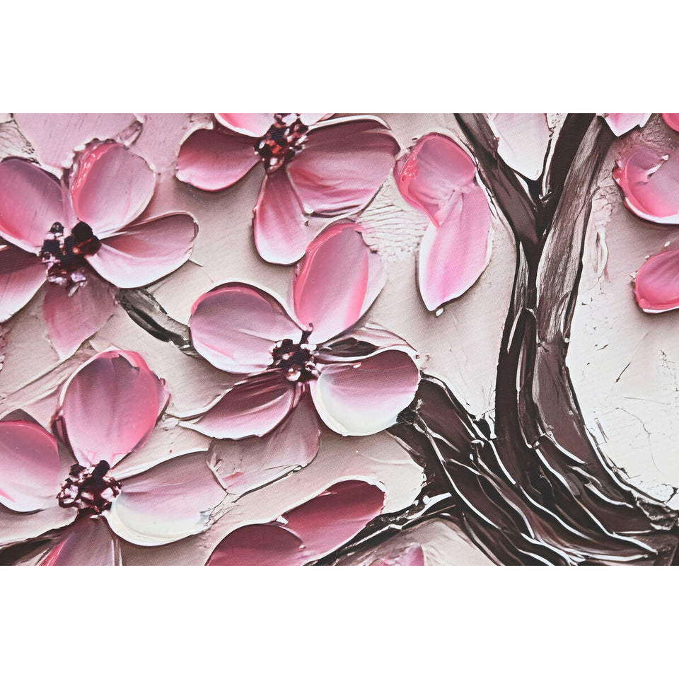 Canvas Home ESPRIT Beige Pink Dark brown Romantic 103 x 4,5 x 103 cm (2 Units)-2