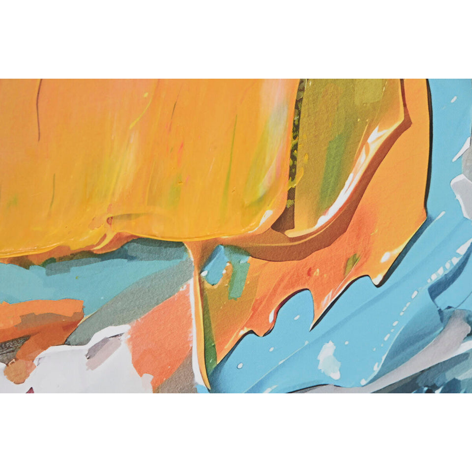 Canvas Home ESPRIT Abstract Urban 122,5 x 3,5 x 82,5 cm (2 Units)-2