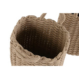 Basket set Home ESPRIT White Beige Rope 30 x 30 x 43 cm 2 Pieces (2 Units)-2