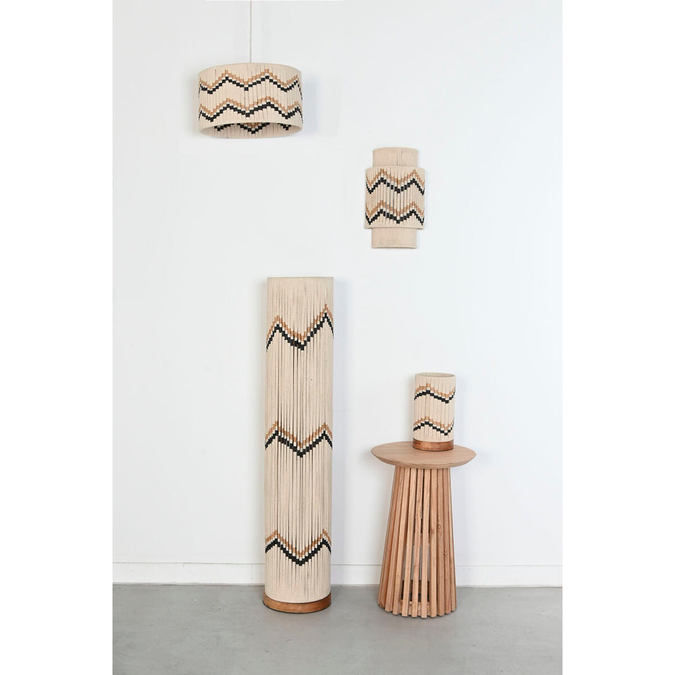 Ceiling Light Home ESPRIT Bicoloured Raffia 50 W 39 x 39 x 21 cm-5