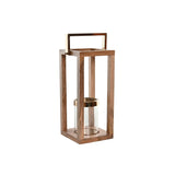 Candleholder Home ESPRIT Brown Steel Mango wood 25 x 25 x 54 cm-0