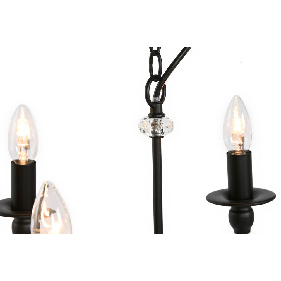 Ceiling Light Home ESPRIT Black Metal 25 W 54 x 54 x 46 cm-3