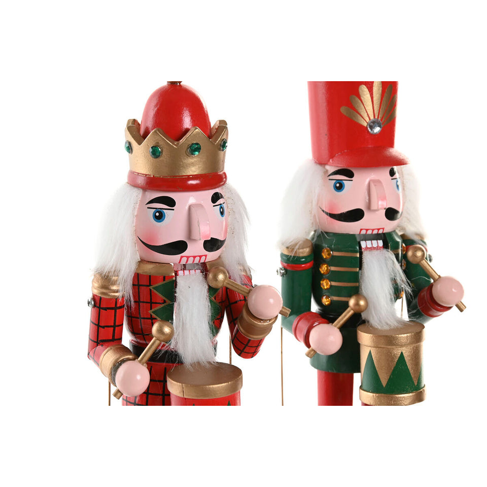 Christmas bauble Home ESPRIT Multicolour Nutcracker 10 x 10 x 30 cm-3