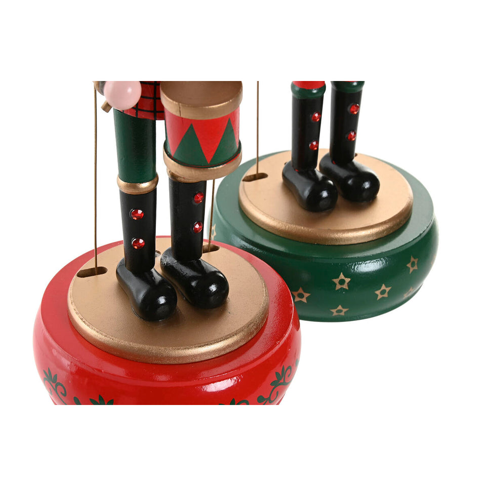 Christmas bauble Home ESPRIT Multicolour Nutcracker 10 x 10 x 30 cm-2
