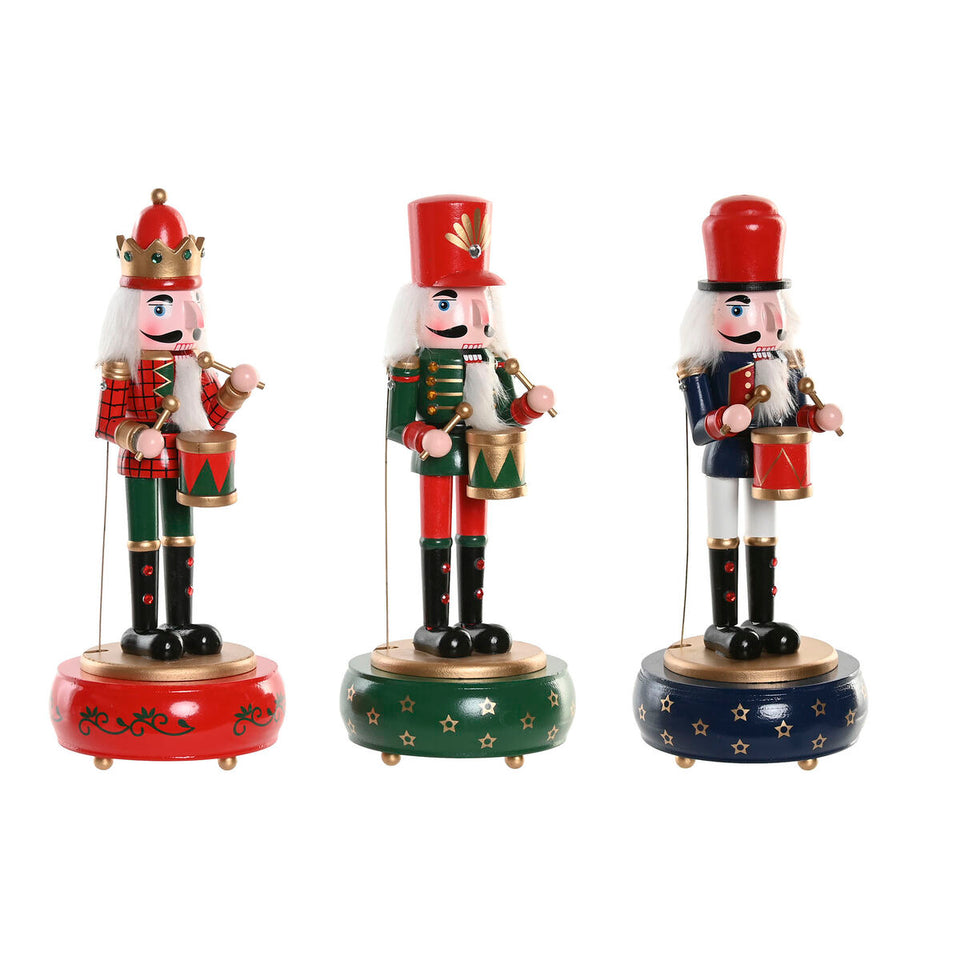 Christmas bauble Home ESPRIT Multicolour Nutcracker 10 x 10 x 30 cm-0