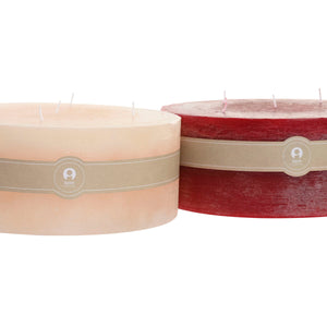 Candle Home ESPRIT Red Cream Christmas 25 x 25 x 10 cm (2 Units)-2