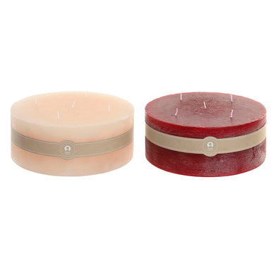Candle Home ESPRIT Red Cream Christmas 25 x 25 x 10 cm (2 Units)-0